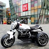 Детский мотоцикл M 4008 AL-1 Ducati, надувные колеса, белый