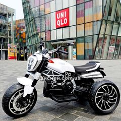 Детский мотоцикл M 4008 AL-1 Ducati, надувные колеса, белый