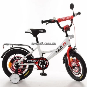 Детский велосипед PROF1 14д. XD1445 Original boy, бело-красный