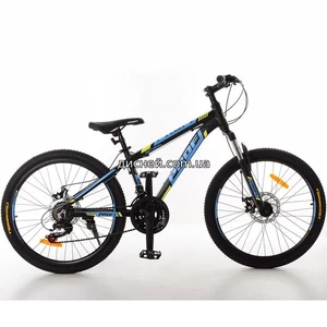 Спортивный велосипед 24д. G24OPTIMAL A24.1, черно-голубой