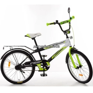 Велосипед детский PROF1 20д. SY2054, Inspirer, черно-бело-салатовый