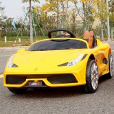 Детский электромобиль T-7659 EVA YELLOW Lamborghini, мягкие колеса