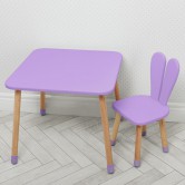 Детский столик 04-025VIOLET, со стульчиком, фиолетовый
