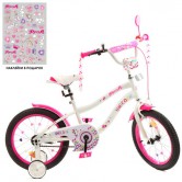 Детский велосипед PROF1 18д. Y18244, Unicorn, бело-малиновый