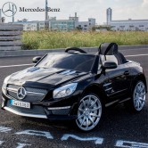 Детский электромобиль Mercedes Benz SL63 AMG черный, мягкое сиденье