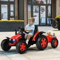 Детский электромобиль M 4573 EBLR-3 трактор, с прицепом
