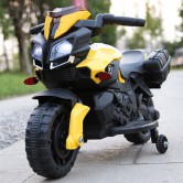 Детский мотоцикл JC919 EVA YELLOW, мягкие колеса, желтый
