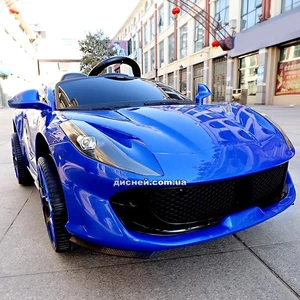 Детский электромобиль 7653 EVA синий, Ferrari