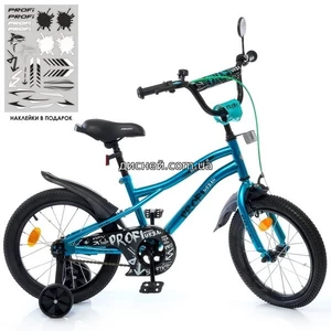 Велосипед детский PROF1 14д. Y14253 S-1 Urban, бирюзовый
