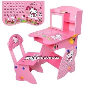 Купить Детская парта М 0324 со стульчиком, Hello Kitty, розовая