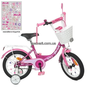 Велосипед детский PROF1 12д. Y1216-1K, Princess, с корзинкой