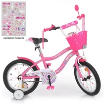 Велосипед детский PROF1 16д. Y16241-1K, Unicorn, с корзинкой