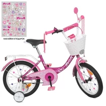 Велосипед детский PROF1 18д. Y1816-1K, Princess, с корзинкой