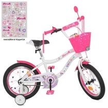 Велосипед детский PROF1 18д. Y18244-1K, Unicorn, с корзинкой