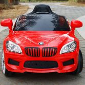 Детский электромобиль M 2773 EBLR-3 BMW, мягкое кожаное сиденье, красный