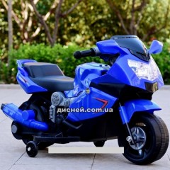 Детский электромобиль T-7215 BLUE мотоцикл, BMW, синий