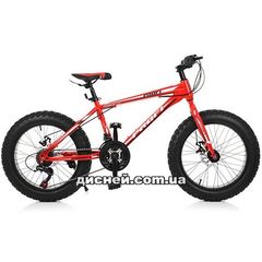 Велосипед 20 д. EB20POWER 1.0 S20.4, красный, фетбайк