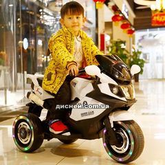 Детский мотоцикл M 3680 L-1 BMW, кожаное сиденье