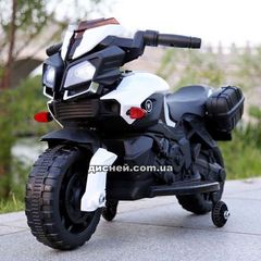 Купить Детский мотоцикл M 3832 EL-1, кожаное сиденье, белый