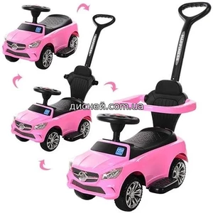 Купить Детская каталка-толокар M 3503 C(MP3)-8 Mercedes, розовая