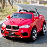 Детский электромобиль M 3180 EBLR-3 BMW, кожаное сиденье, красный