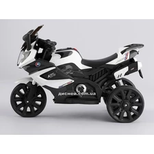 Детский мотоцикл M 3986 EL-1 NEW, кожаное сиденье, белый купить
