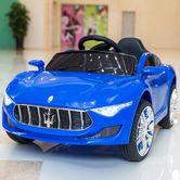 Детский электромобиль T-7637 EVA BLUE Maserati, синий