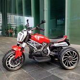 Детский мотоцикл M 4008 AL-3 Ducati, надувные колеса, красный