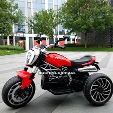 Детский мотоцикл M 4008 AL-3 Ducati, надувные колеса, красный купить