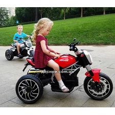 Детский мотоцикл M 4008 AL-3 Ducati, надувные колеса, красный фото 37