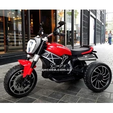 Детский мотоцикл M 4008 AL-3 Ducati, надувные колеса, красный фото 41