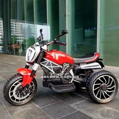 Детский мотоцикл M 4008 AL-3 Ducati, надувные колеса, красный