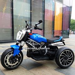Детский мотоцикл M 4008 AL-4 Ducati, надувные колеса, синий