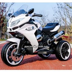 Купить Мотоцикл M 3688 EL-1 на аккумуляторе, мягкое сиденье, белый