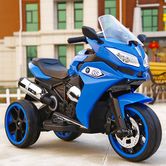 Мотоцикл M 3688 EL-4 на аккумуляторе, мягкое сиденье, синий