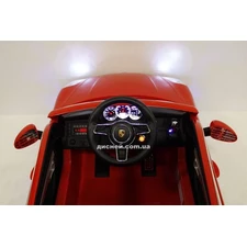 Детский электромобиль M 4009 EBLR-3 Porsche, кожаное сиденье, красный фото 54