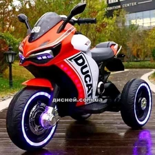 Детский мотоцикл M 4053 L-2, Ducati, кожаное сиденье фото 37