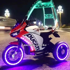 Детский мотоцикл M 4053 L-2, Ducati, кожаное сиденье фото 54