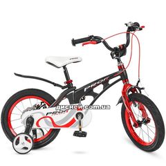 Детский велосипед PROF1 14д. LMG14201, Infinity, черно-красный