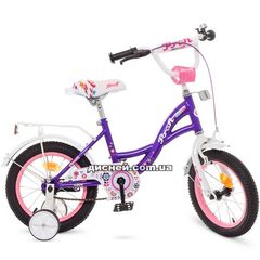 Купить Детский велосипед PROF1 14д. Y1422-1 Bloom, фиолетовый