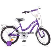 Детский велосипед PROF1 16д. Y1693 Star, сиренево-серый