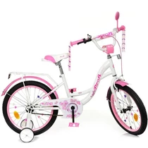Детский велосипед PROF1 18д. Y1825 Bloom, бело-малиновый