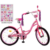 Детский велосипед PROF1 20д. Y2021-1 Bloom, розовый