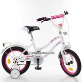 Детский велосипед PROF1 12д. Y1294 Star, бело-малиновый