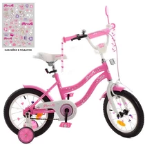 Детский велосипед PROF1 14д. Y1491, Star, розовый
