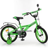 Детский велосипед PROF1 16д. T1636, Racer, зеленый