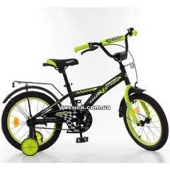 Купить Детский велосипед PROF1 16д. T1637, Racer, черно-салатовый
