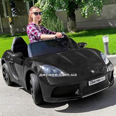 Двухместный детский электромобиль M 4055 ALS-2, Porsche, черный