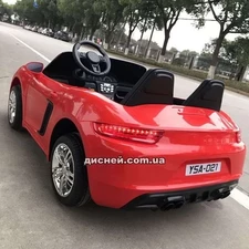 Двухместный детский электромобиль M 4055 ALS-3, Porsche, красный фото 37