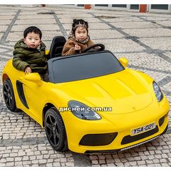 Купить Двухместный детский электромобиль M 4055 ALS-6, Porsche, желтый